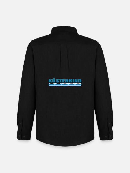 KÜSTENKIND - Männer Oxford Hemd von Stanley/Stella - Schwarz