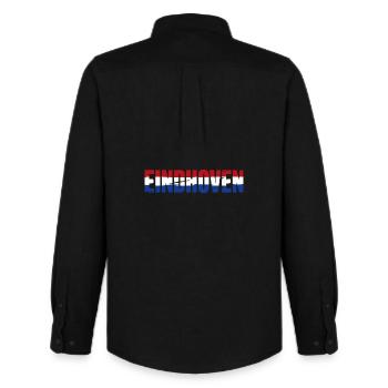 Eindhoven Flagge Niederlande Vintage - Männer Oxford Hemd von Stanley/Stella - Schwarz - Hinten - AI Model Male 185 dark (185cm)