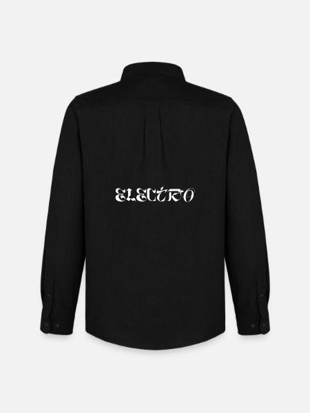 Minimal electro logo - Men's Oxford Shirt by Stanley/Stella - black
