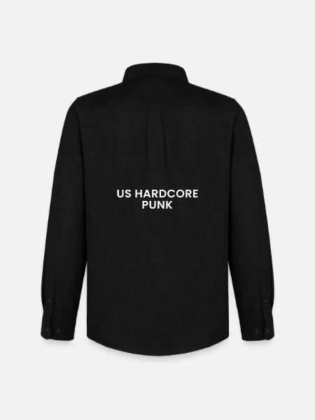 US Hardcore Punk - Männer Oxford Hemd von Stanley/Stella - Schwarz