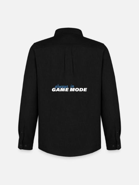 ALWAYS IN GAME MODE - Männer Oxford Hemd von Stanley/Stella - Schwarz