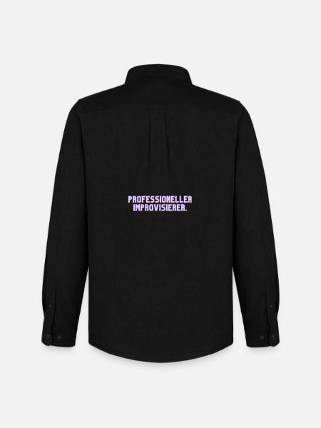 Professioneller Improvisierer. Lustiges T-Shirt - Männer Oxford Hemd von Stanley/Stella - Schwarz