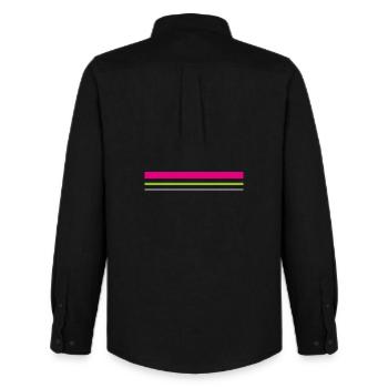 T-shirt features colors pink green gray gift idea - Men's Oxford Shirt by Stanley/Stella - black - Back - AI Model Male 185 dark (185cm)