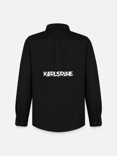 Karlsruhe - Baden-Wüttemberg - Durlach - Männer Oxford Hemd von Stanley/Stella - Schwarz