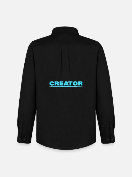 CREATOR - Men's Oxford Shirt by Stanley/Stella - black