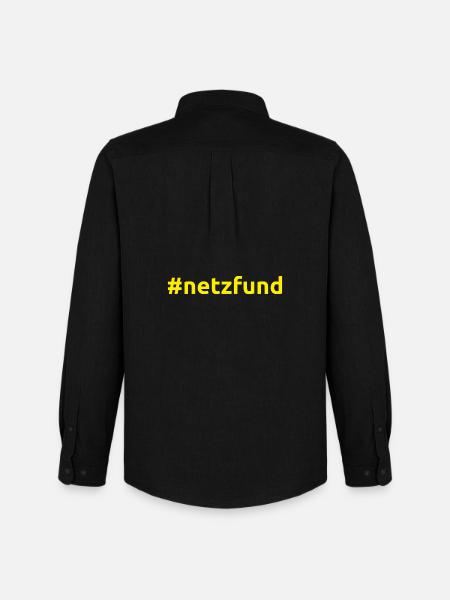 #netzfund - Männer Oxford Hemd von Stanley/Stella - Schwarz