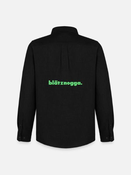 Blätznogga. - Chemise Oxford homme Stanley/Stella - noir