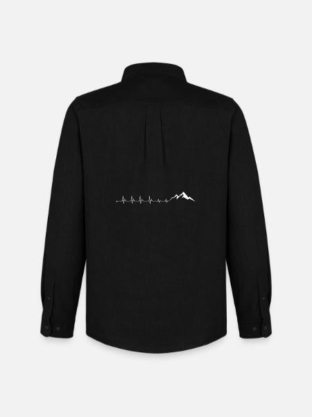 Heart rate mountain - Men's Oxford Shirt by Stanley/Stella - black