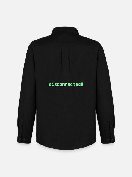 Feeling Disconnected | Developer mood  - Männer Oxford Hemd von Stanley/Stella - Schwarz