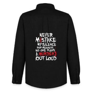 Halloween-T-Shirt - Männer Oxford Hemd von Stanley/Stella - Schwarz - Hinten - AI Model Male 185 dark (185cm)