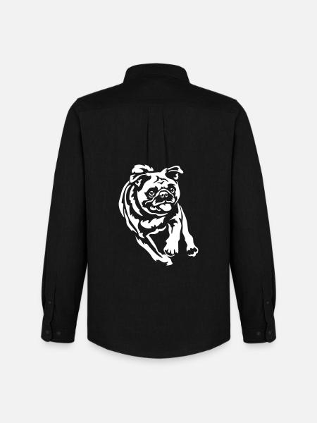 Pug "Black Edition" - Men's Oxford Shirt by Stanley/Stella - black