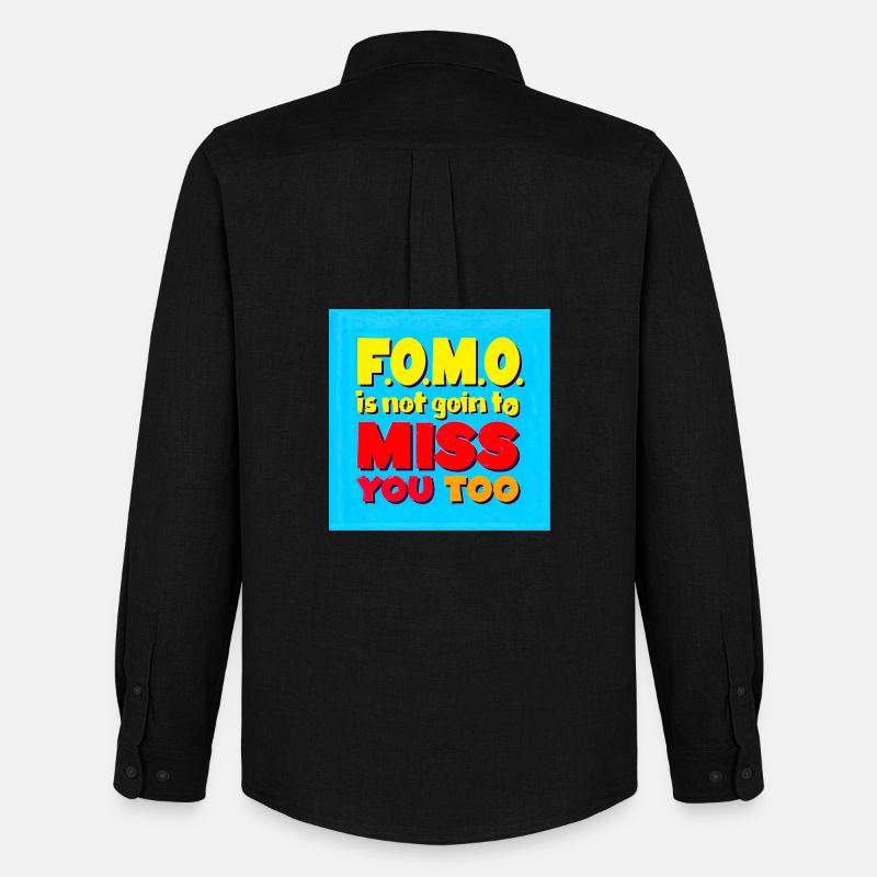 FOMO wird dich auch nicht vermissen - Männer Oxford Hemd von Stanley/Stella - Schwarz