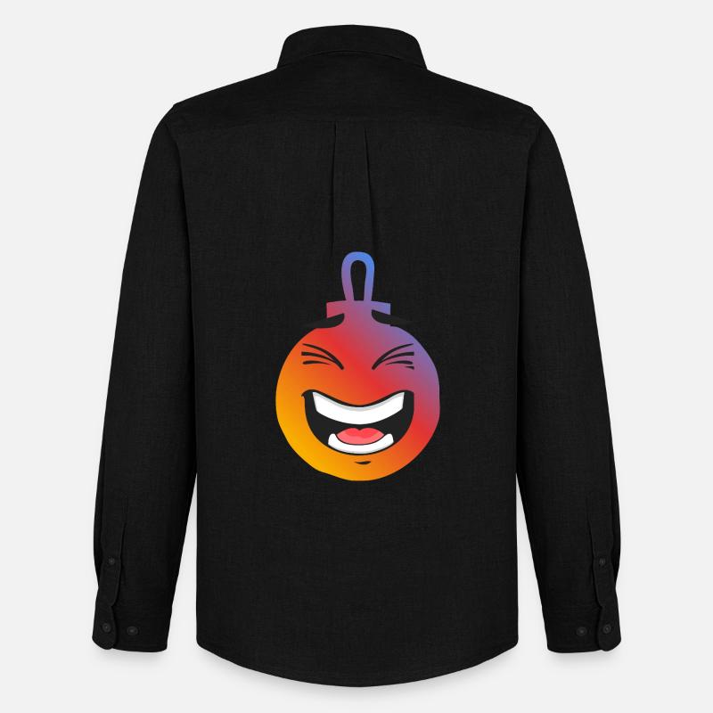 Weihnachtskugel - Männer Oxford Hemd von Stanley/Stella - Schwarz