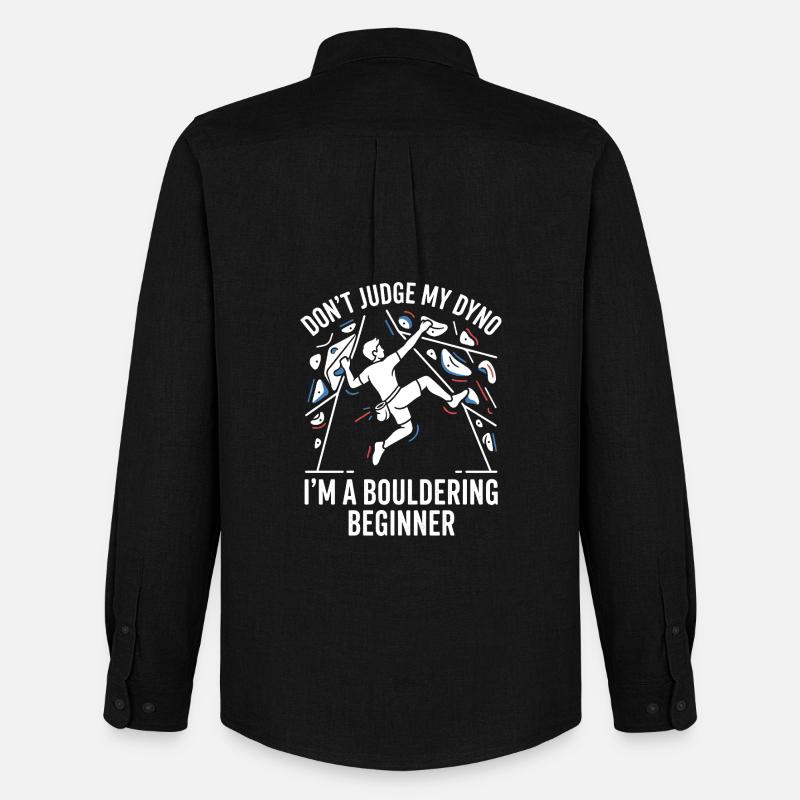 Non giudicare il mio Dyno—Boulder Beginner - Stanley/Stella Camicia Oxford uomo - nero