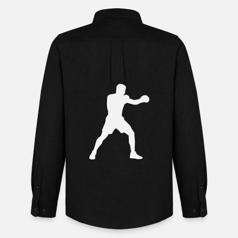 Boxsilhouette Power Boost - Men's Oxford Shirt by Stanley/Stella - black