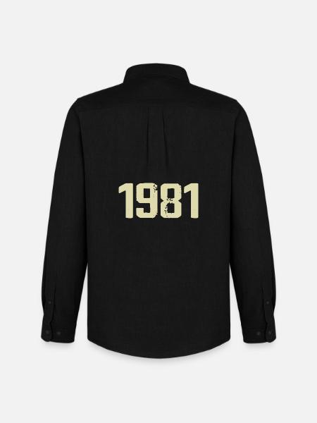 Jubilee 1981 - Men's Oxford Shirt by Stanley/Stella - black