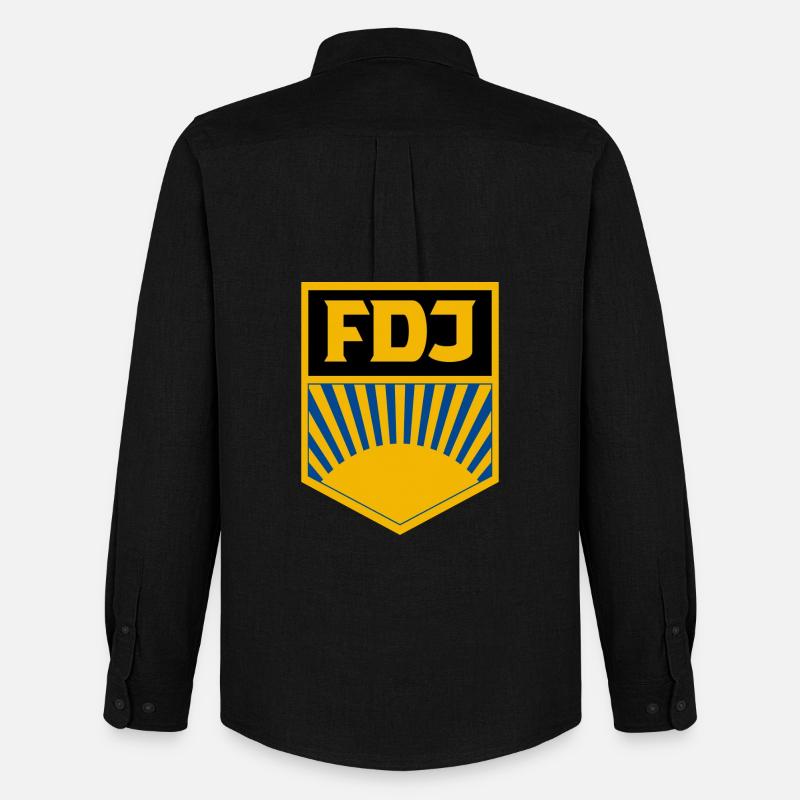 FDJ - Männer Oxford Hemd von Stanley/Stella - Schwarz