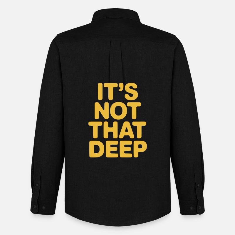 It's Not That Deep - Männer Oxford Hemd von Stanley/Stella - Schwarz