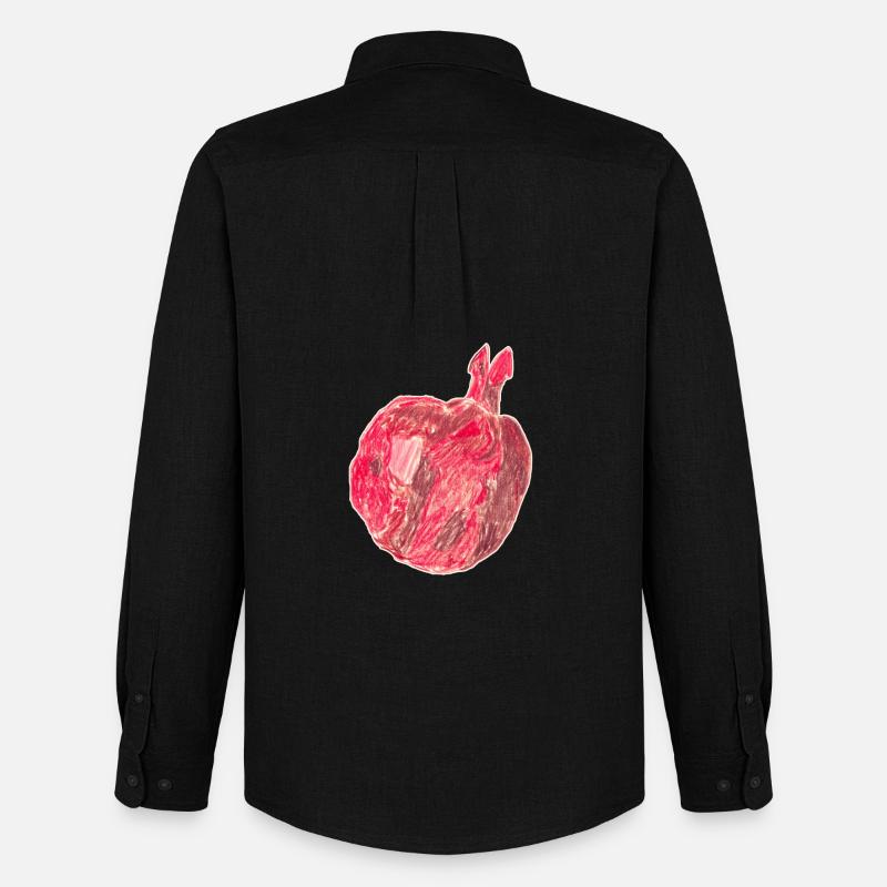 Granatapfel - Männer Oxford Hemd von Stanley/Stella - Schwarz