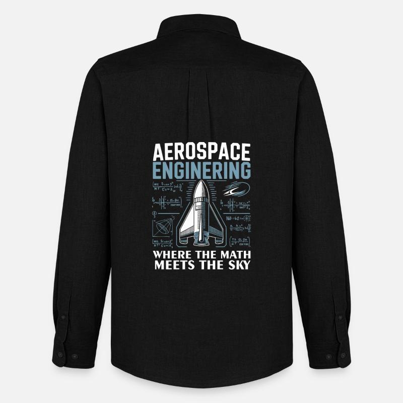 Aerospace Engineering Math Humor Design - Männer Oxford Hemd von Stanley/Stella - Schwarz