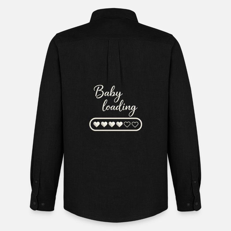 Baby loading - Männer Oxford Hemd von Stanley/Stella - Schwarz