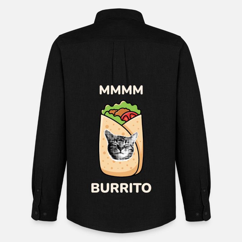 MMMM Burrito - Männer Oxford Hemd von Stanley/Stella - Schwarz