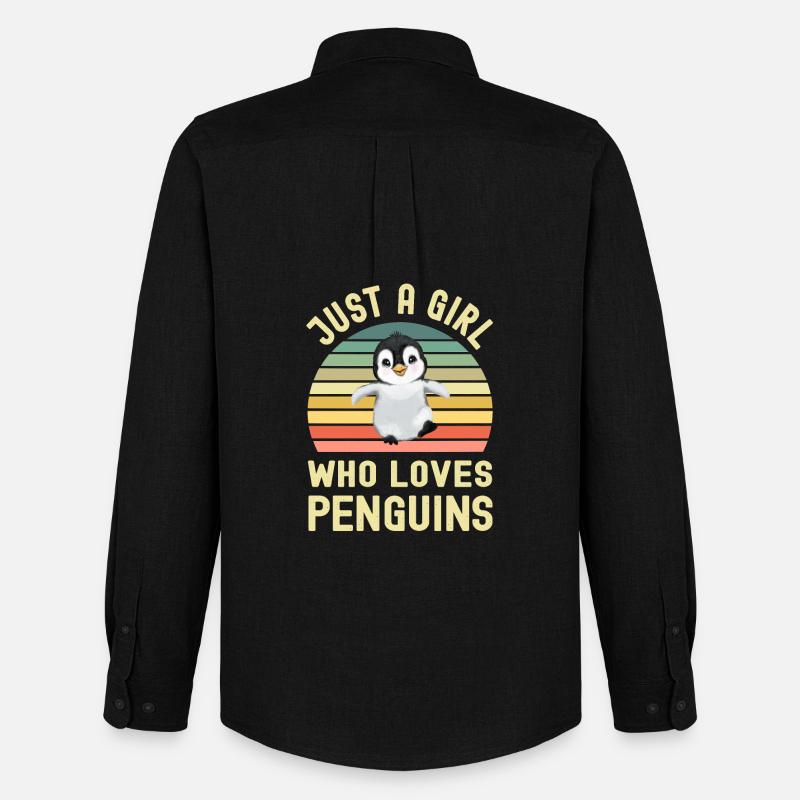 Pinguin Pinguine - Männer Oxford Hemd von Stanley/Stella - Schwarz