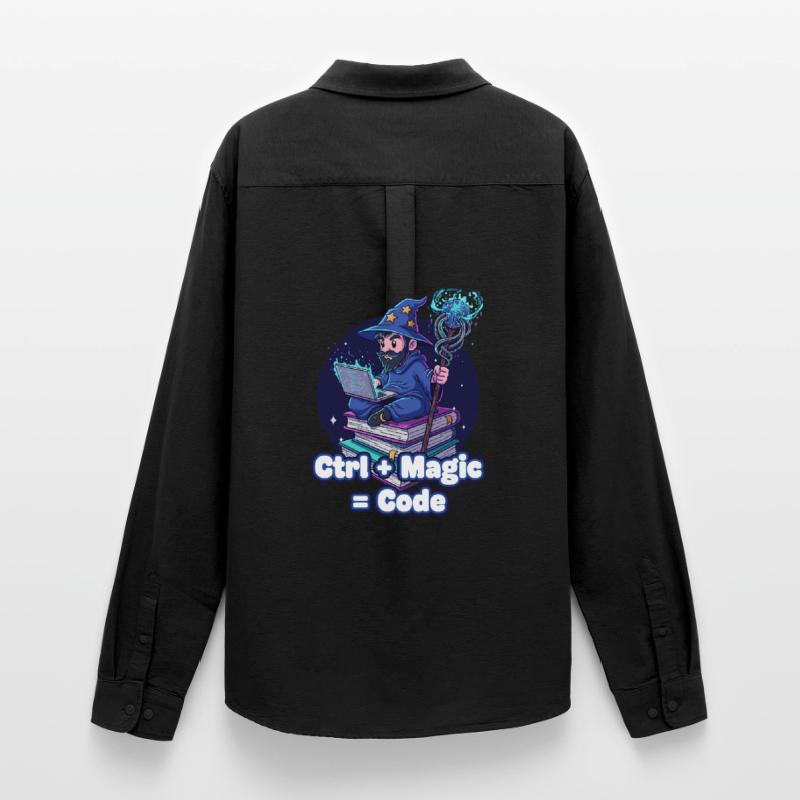 Ctrl Magic Code Wizard Men's Oxford Shirt by Stanley/Stella