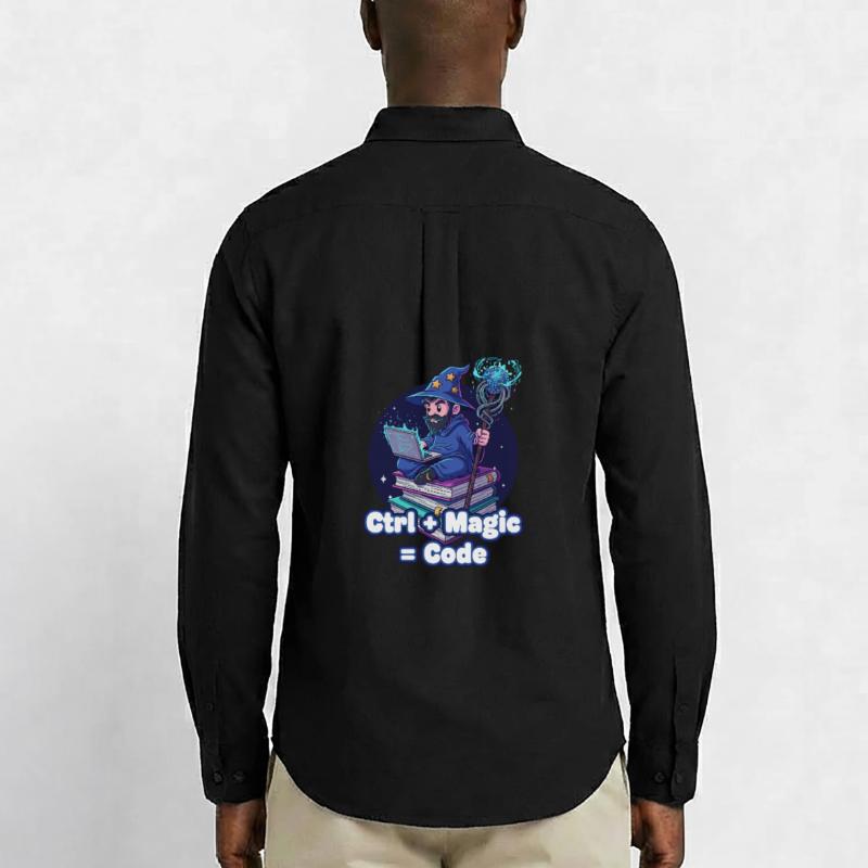 Ctrl Magic Code Wizard Men's Oxford Shirt by Stanley/Stella