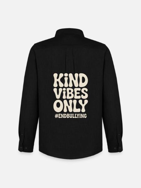 Kind Vibes Only End Bullying - Men's Oxford Shirt by Stanley/Stella - black