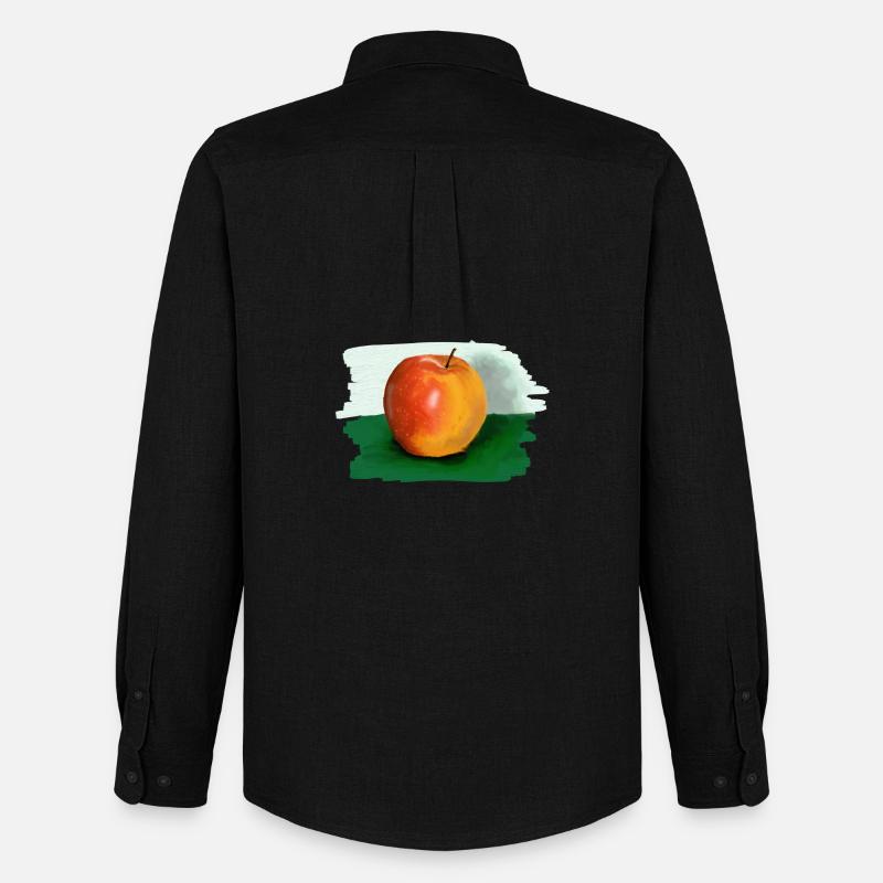 Apfel - Männer Oxford Hemd von Stanley/Stella - Schwarz