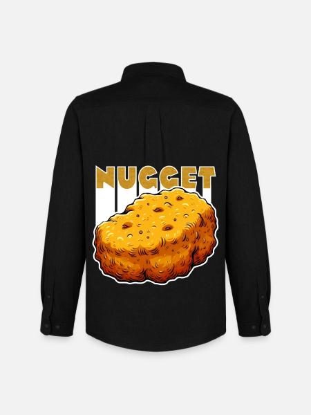 Nugget-Love Chicken Nugget - Men's Oxford Shirt by Stanley/Stella - black