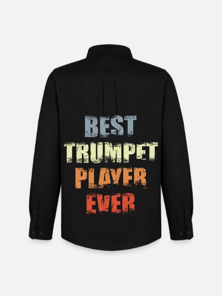 Best Trumpet Player - Men's Oxford Shirt by Stanley/Stella - black