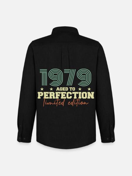 1979 - Chemise Oxford homme Stanley/Stella - noir