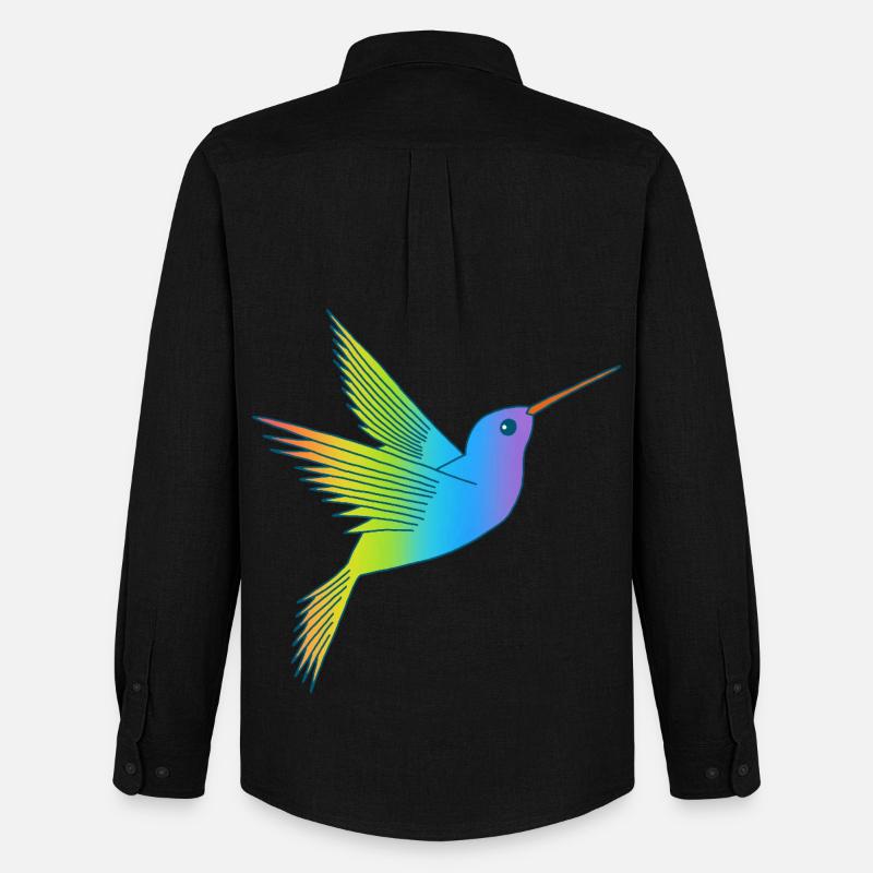 Uccello arcobaleno - Stanley/Stella Camicia Oxford uomo - nero