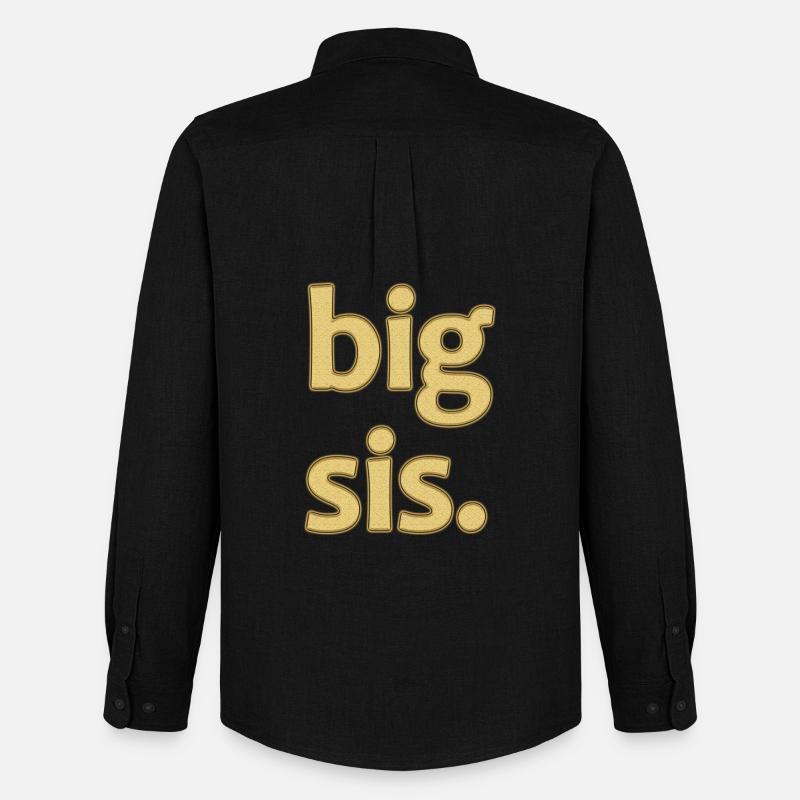Verspieltes Big Fish Wort-Design - Männer Oxford Hemd von Stanley/Stella - Schwarz