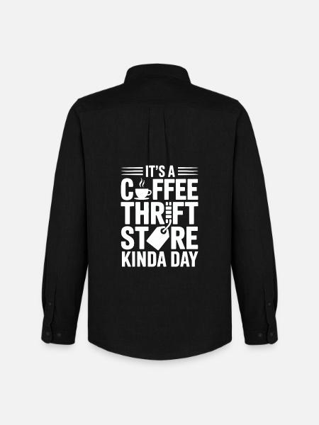 Coffee Thrift Store Kindaday Day - Men's Oxford Shirt by Stanley/Stella - black