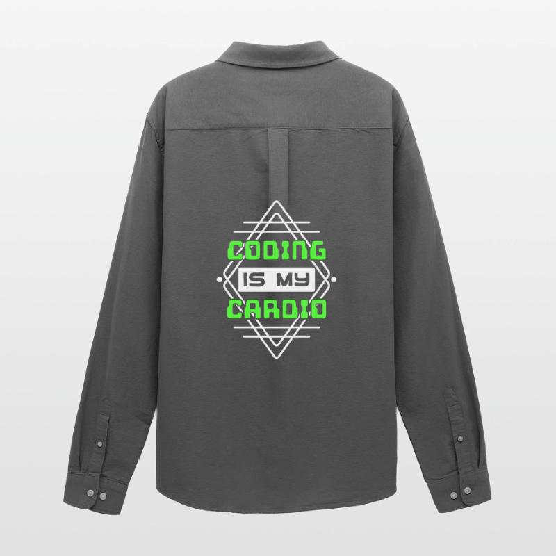 Developer Statement Code Skripting Webentwickler Männer Oxford Hemd von Stanley/Stella