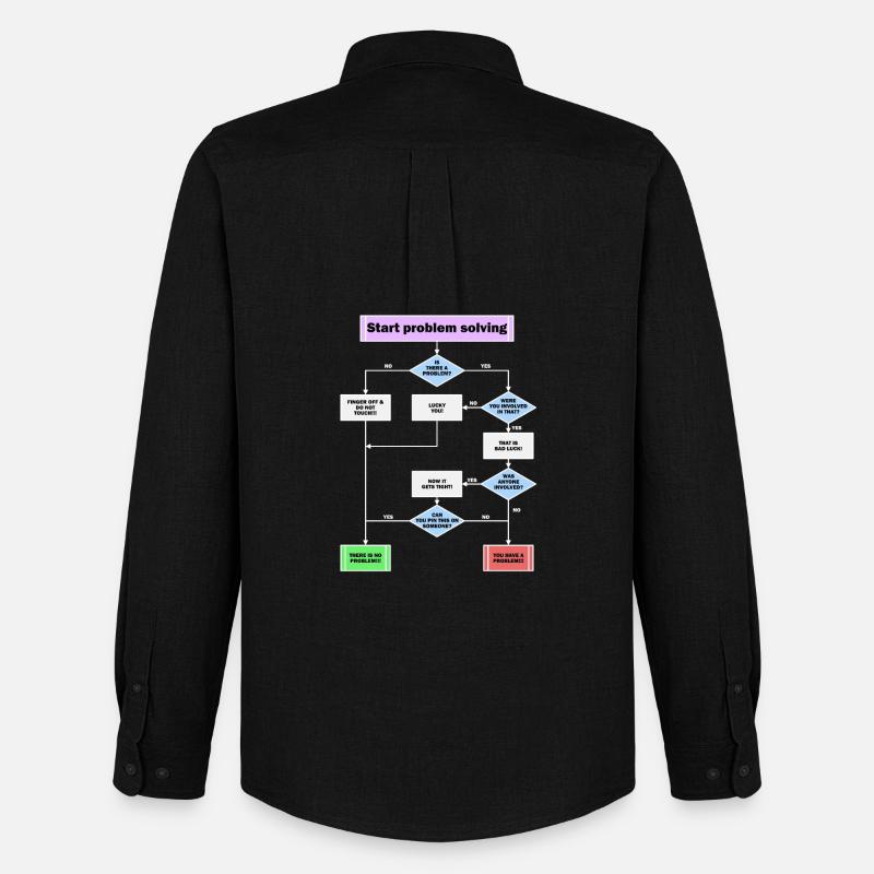 Problem solving - Men's Oxford Shirt by Stanley/Stella - black