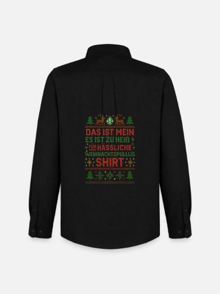 Ugly Christmas Weihnachten - Men's Oxford Shirt by Stanley/Stella - black