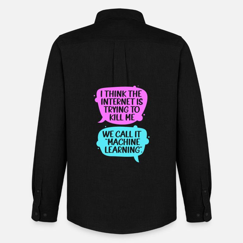 GPT Programmer Coder - Men's Oxford Shirt by Stanley/Stella - black