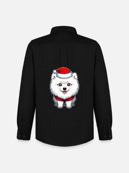 Dog Christmas - Men's Oxford Shirt by Stanley/Stella - black