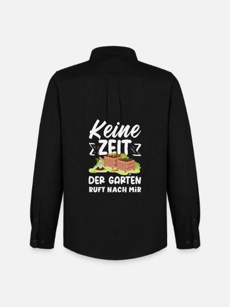 Garten Ruft Nach Mir - Männer Oxford Hemd von Stanley/Stella - Schwarz