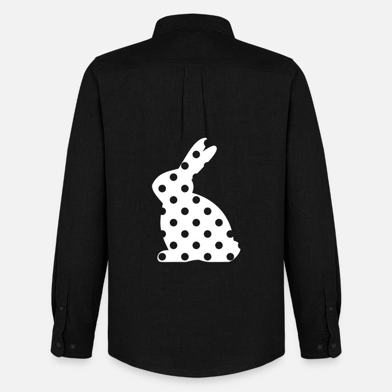 Bunny points Easter gift - Men's Oxford Shirt by Stanley/Stella - black