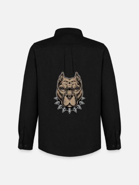 Aggressive dog - Men's Oxford Shirt by Stanley/Stella - black