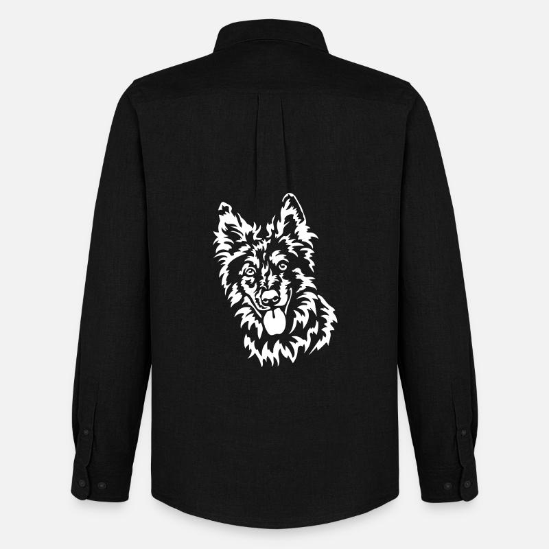 Tiger Head "Black Edition" - Men's Oxford Shirt by Stanley/Stella - black