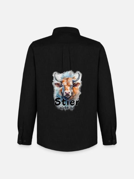 Taurus (me) not so (on) - Men's Oxford Shirt by Stanley/Stella - black