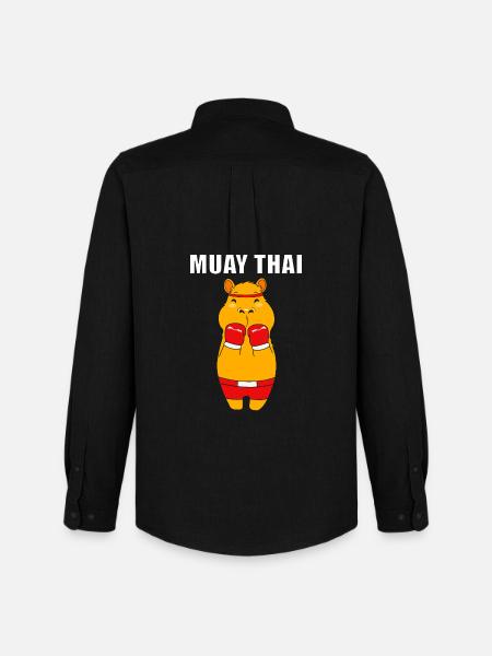 Kickboxer Thai boxing Muay thai Kickboxing - Men's Oxford Shirt by Stanley/Stella - black