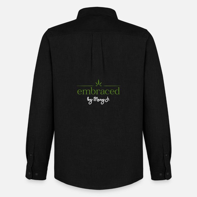embraced - Männer Oxford Hemd von Stanley/Stella - Schwarz