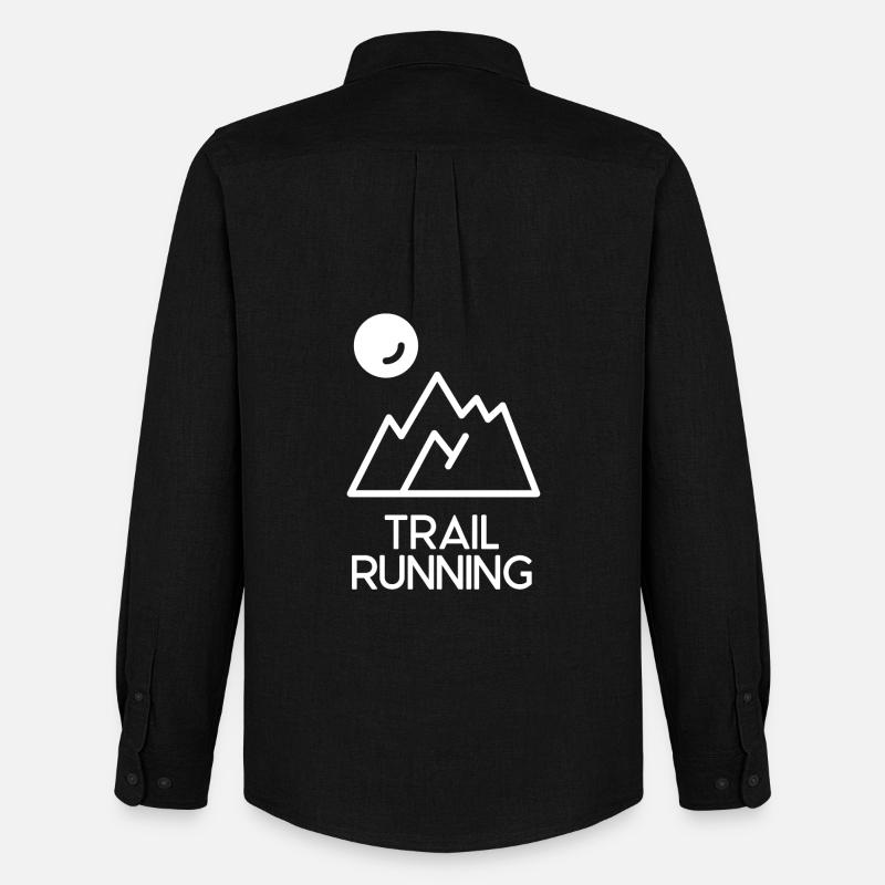 Trailrunning - Männer Oxford Hemd von Stanley/Stella - Schwarz